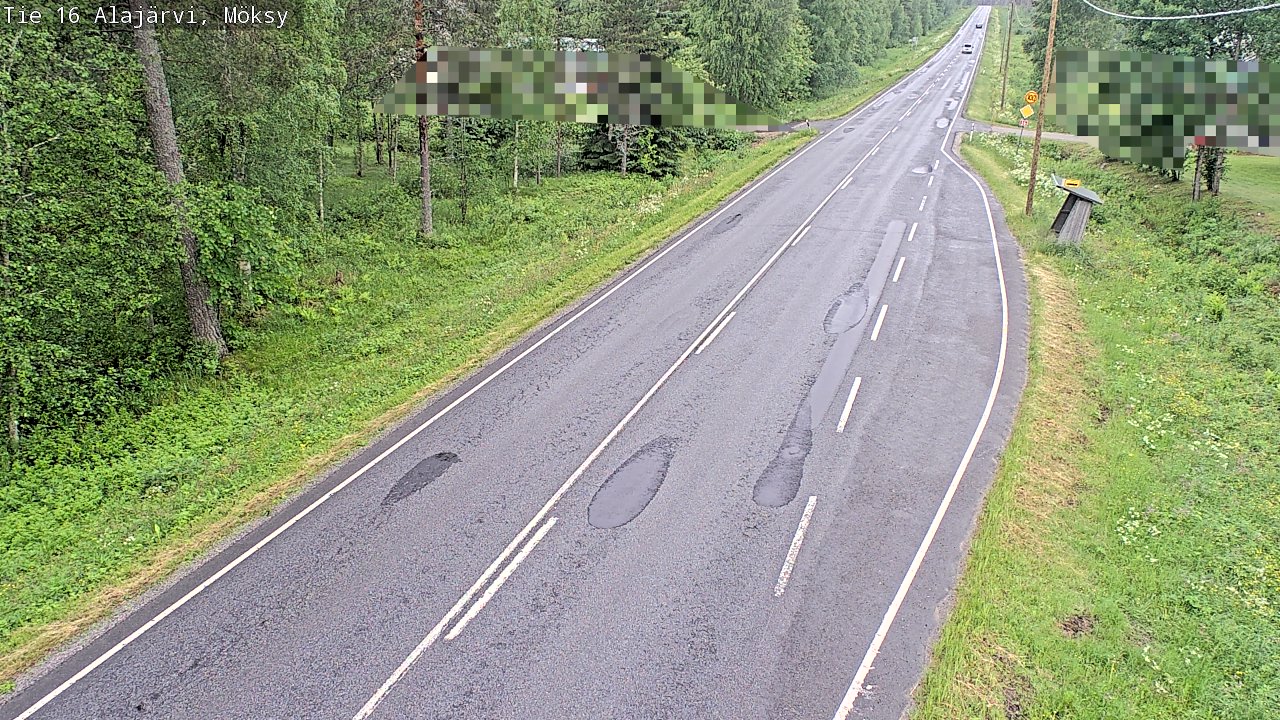 Weather Camera Image Road 16 Alajärvi, Möksy, Alajärvi, Etelä-Pohjanmaa