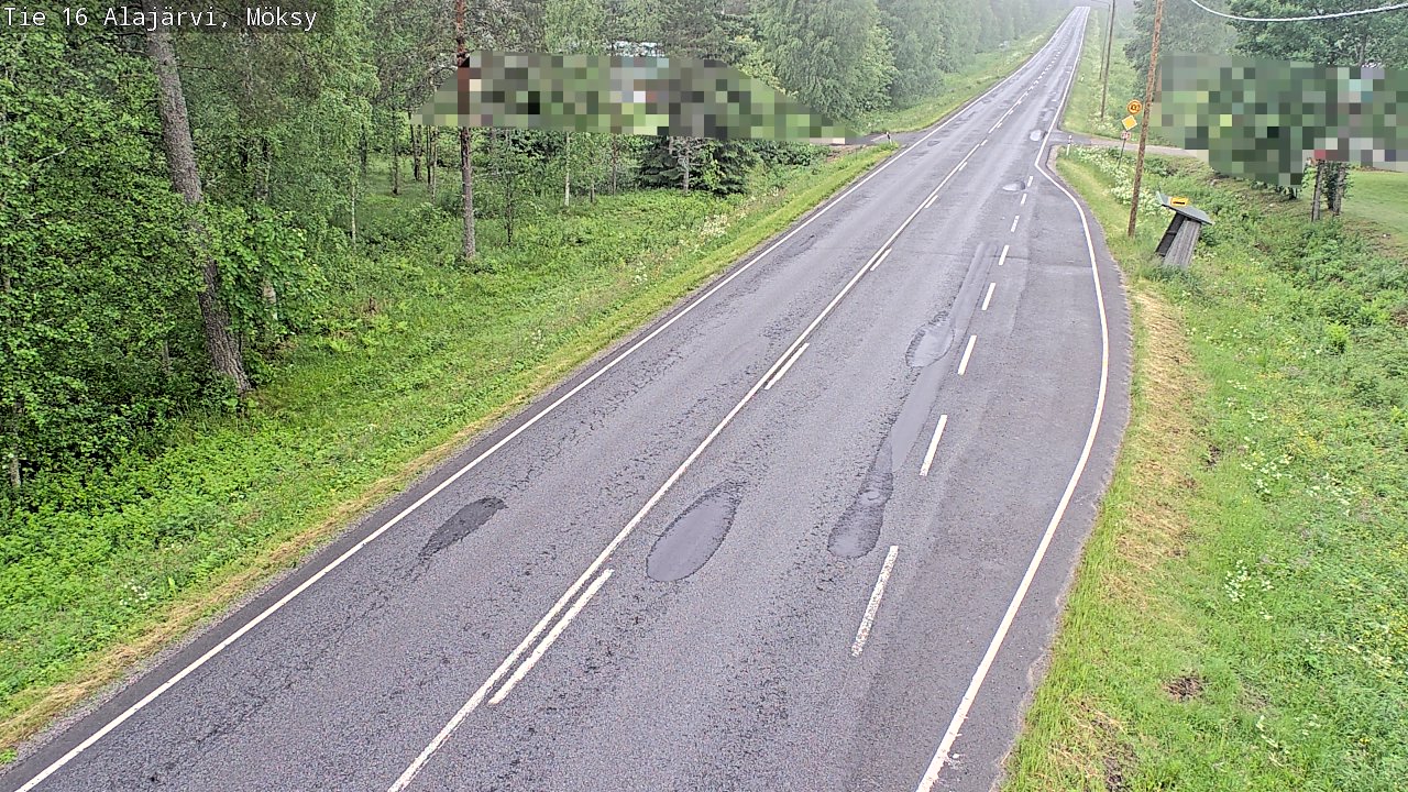 Weather Camera Image Road 16 Alajärvi, Möksy, Alajärvi, Etelä-Pohjanmaa