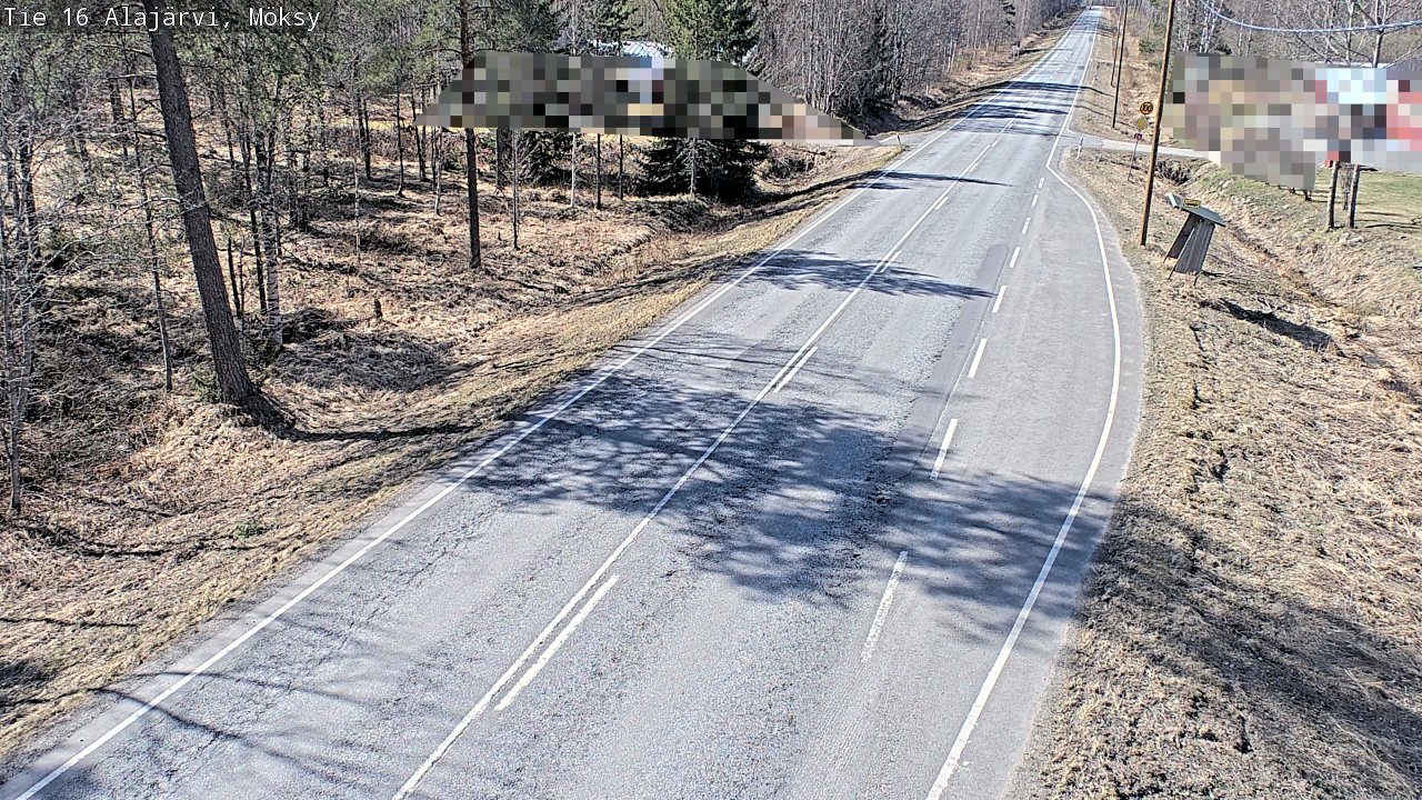 Weather Camera Image Väg 16 Alajärvi, Möksy, Alajärvi, Etelä-Pohjanmaa