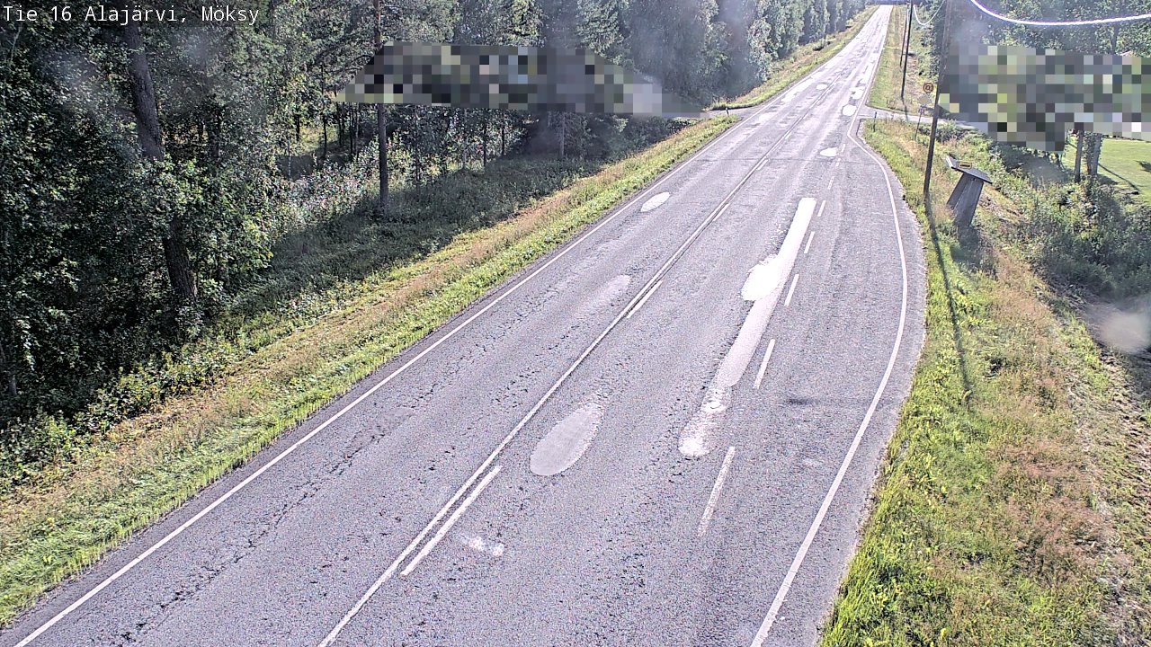 Weather Camera Image Road 16 Alajärvi, Möksy, Alajärvi, Etelä-Pohjanmaa