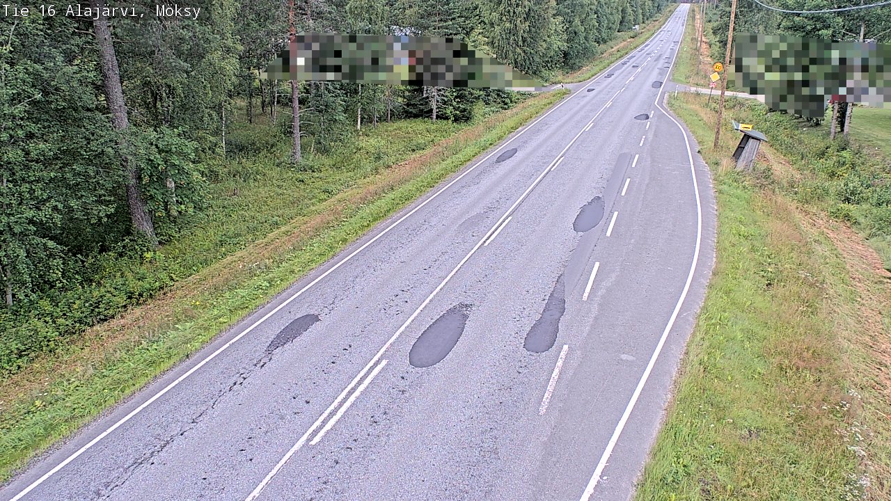 Weather Camera Image Road 16 Alajärvi, Möksy, Alajärvi, Etelä-Pohjanmaa