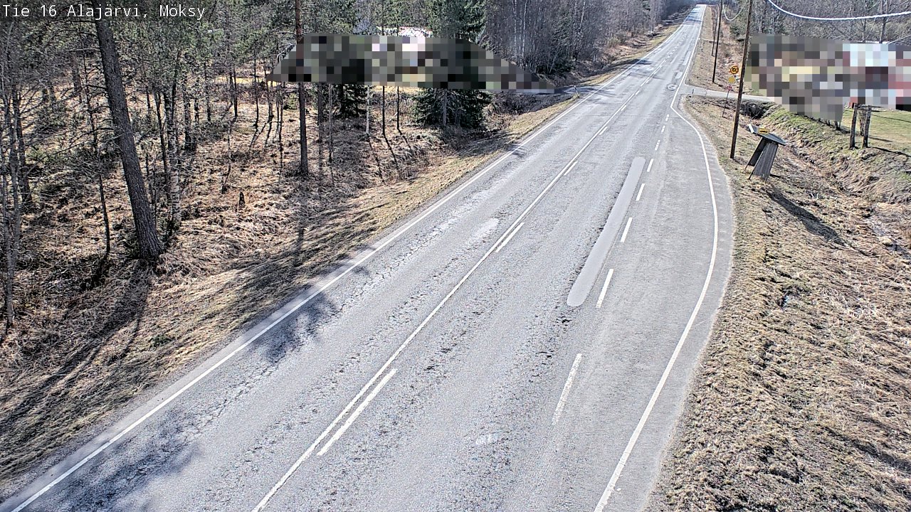 Weather Camera Image Väg 16 Alajärvi, Möksy, Alajärvi, Etelä-Pohjanmaa