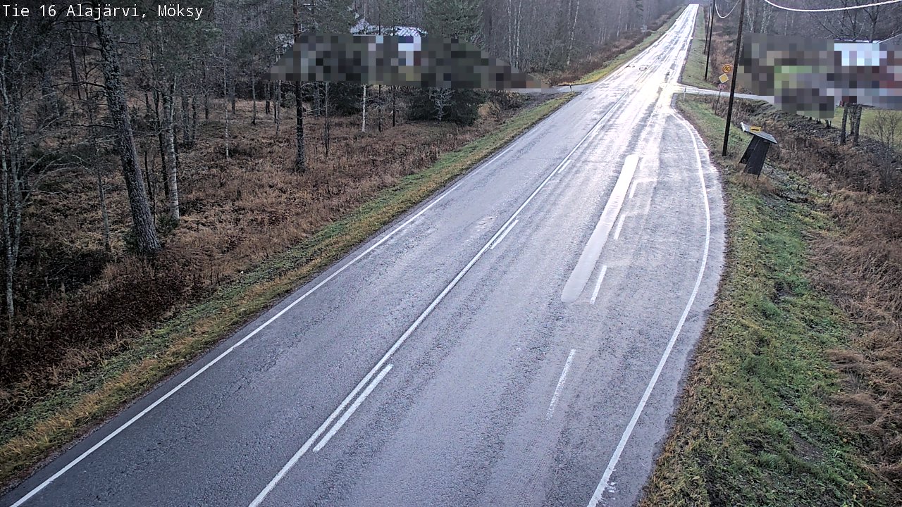 Weather Camera Image Road 16 Alajärvi, Möksy, Alajärvi, Etelä-Pohjanmaa