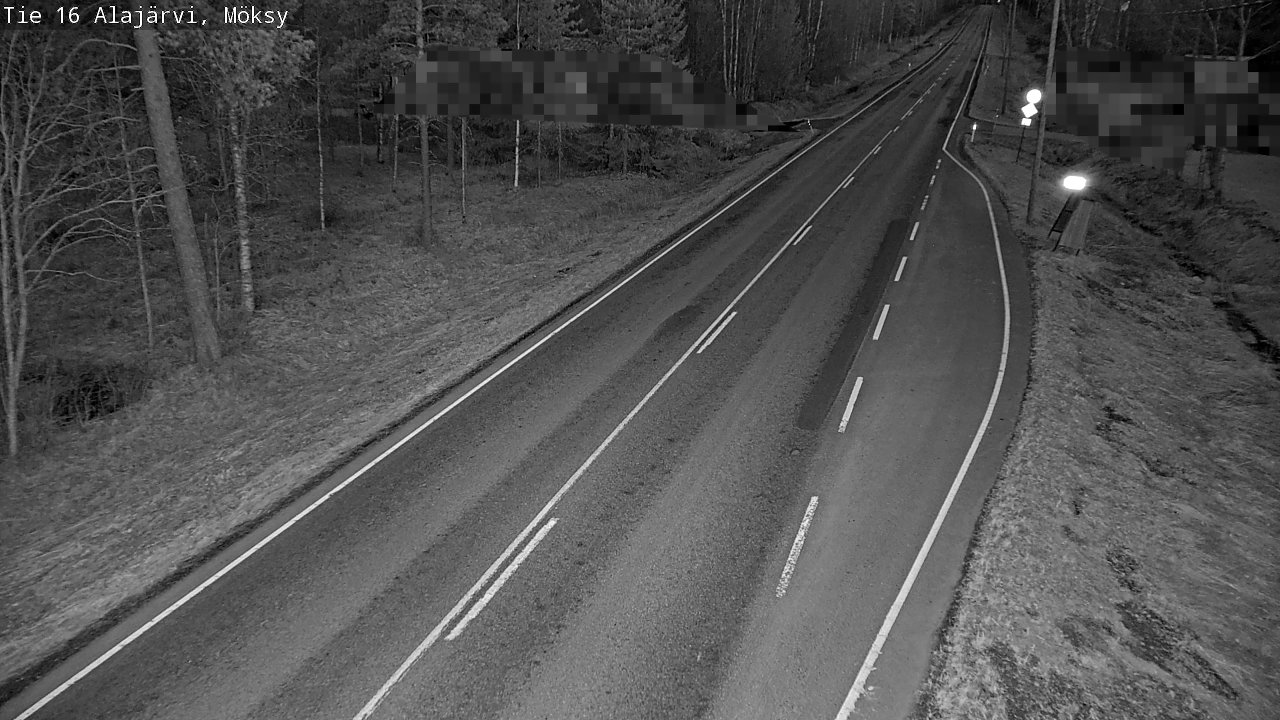 Weather Camera Image Väg 16 Alajärvi, Möksy, Alajärvi, Etelä-Pohjanmaa