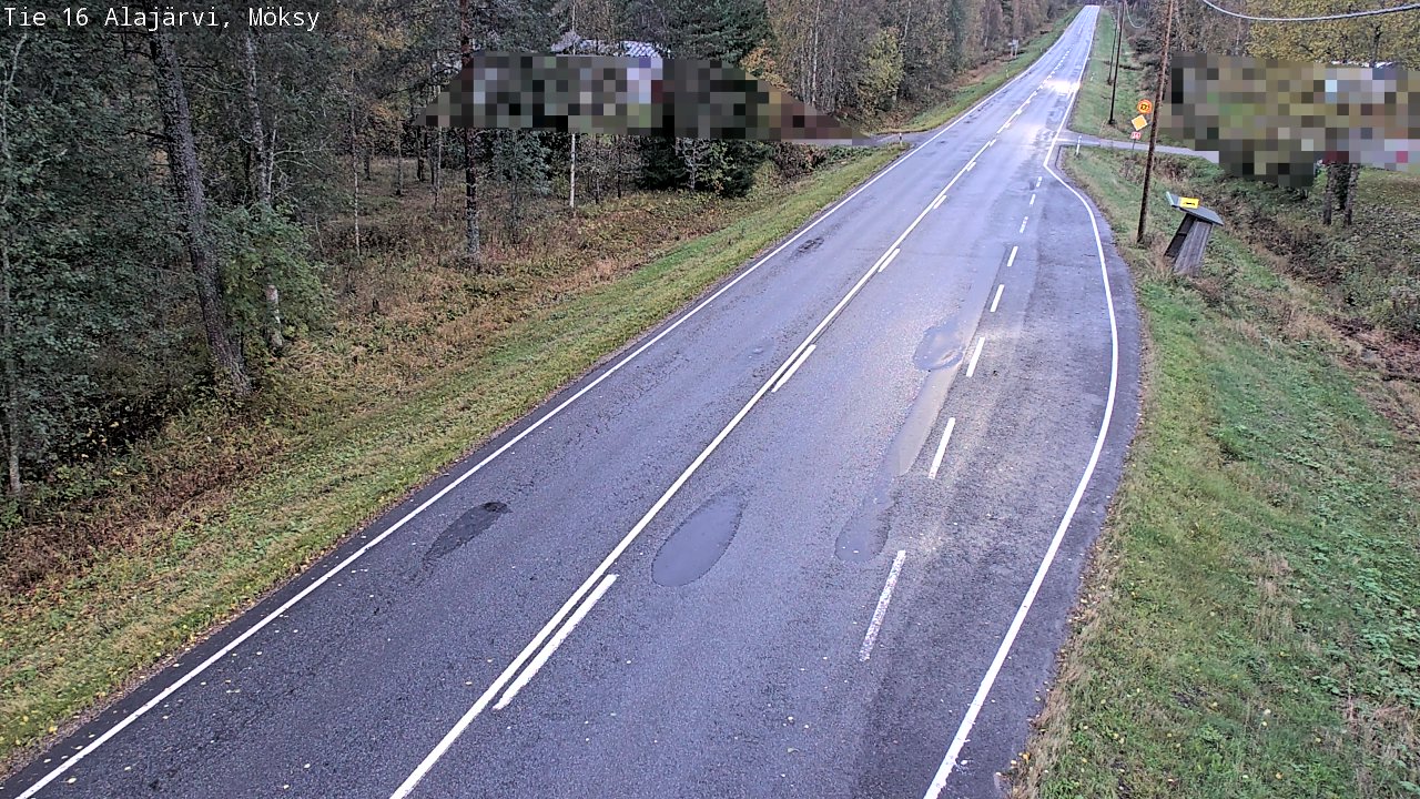 Weather Camera Image Road 16 Alajärvi, Möksy, Alajärvi, Etelä-Pohjanmaa