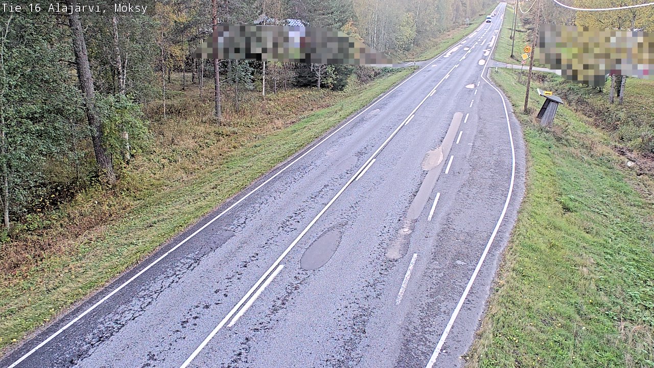 Weather Camera Image Road 16 Alajärvi, Möksy, Alajärvi, Etelä-Pohjanmaa
