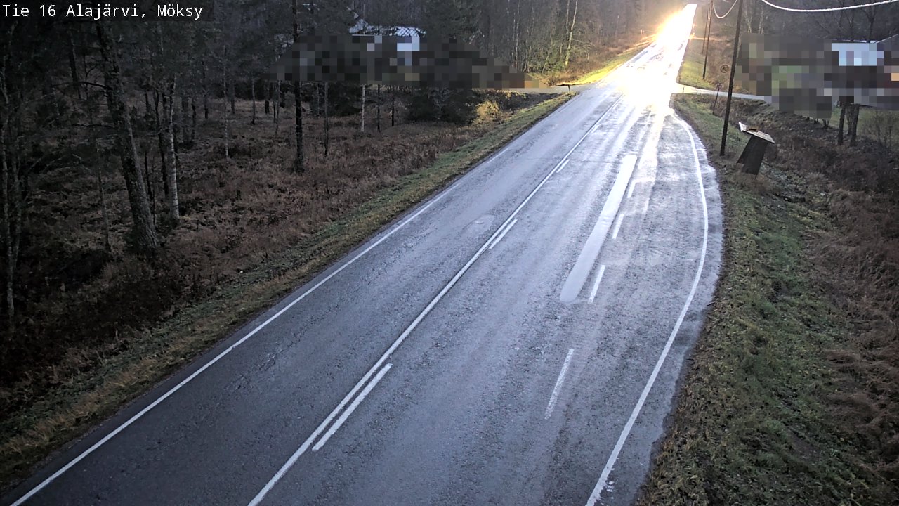 Weather Camera Image Road 16 Alajärvi, Möksy, Alajärvi, Etelä-Pohjanmaa