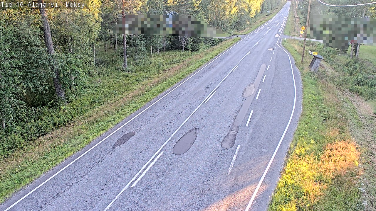 Weather Camera Image Road 16 Alajärvi, Möksy, Alajärvi, Etelä-Pohjanmaa