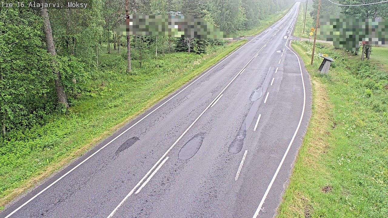 Weather Camera Image Road 16 Alajärvi, Möksy, Alajärvi, Etelä-Pohjanmaa