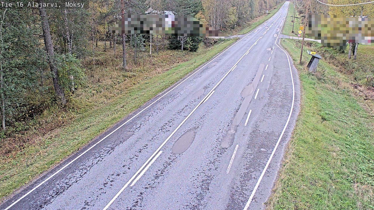 Weather Camera Image Road 16 Alajärvi, Möksy, Alajärvi, Etelä-Pohjanmaa