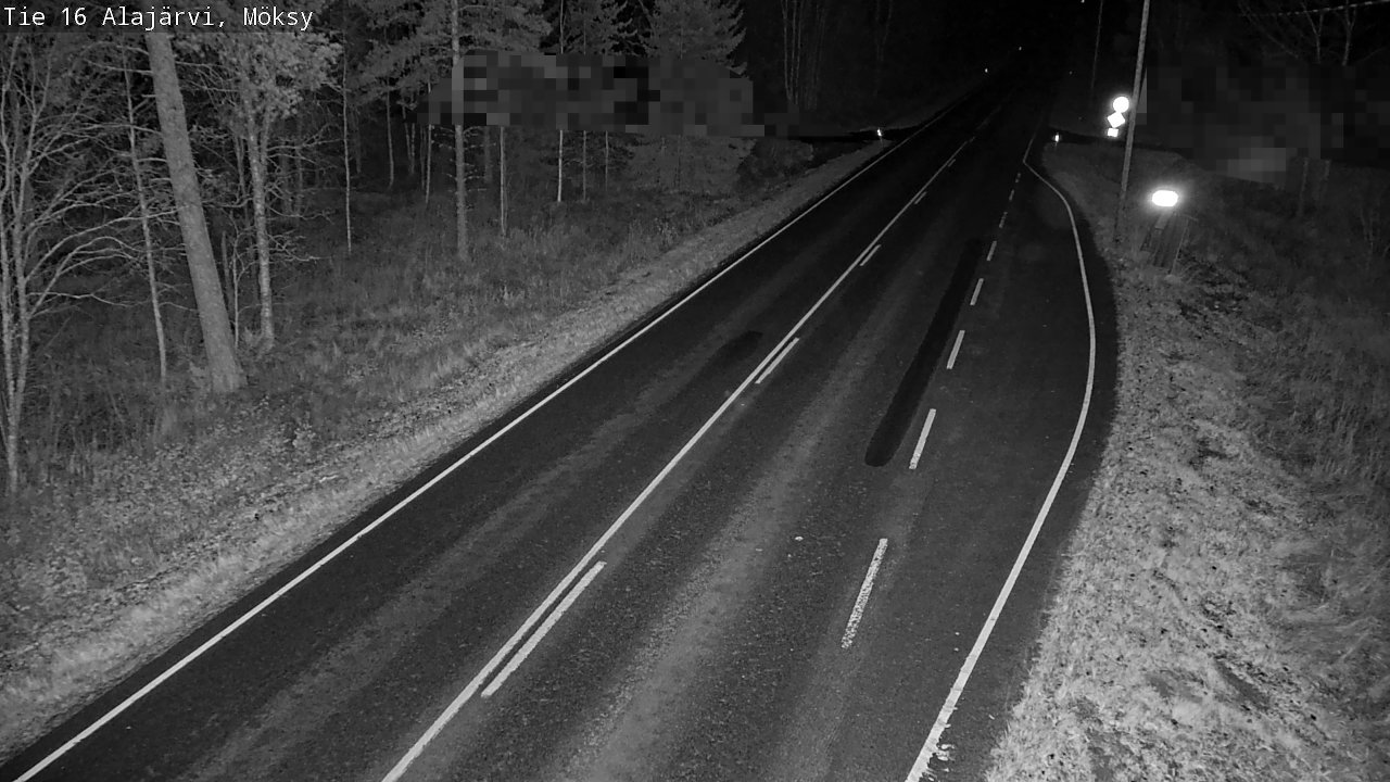 Weather Camera Image Väg 16 Alajärvi, Möksy, Alajärvi, Etelä-Pohjanmaa