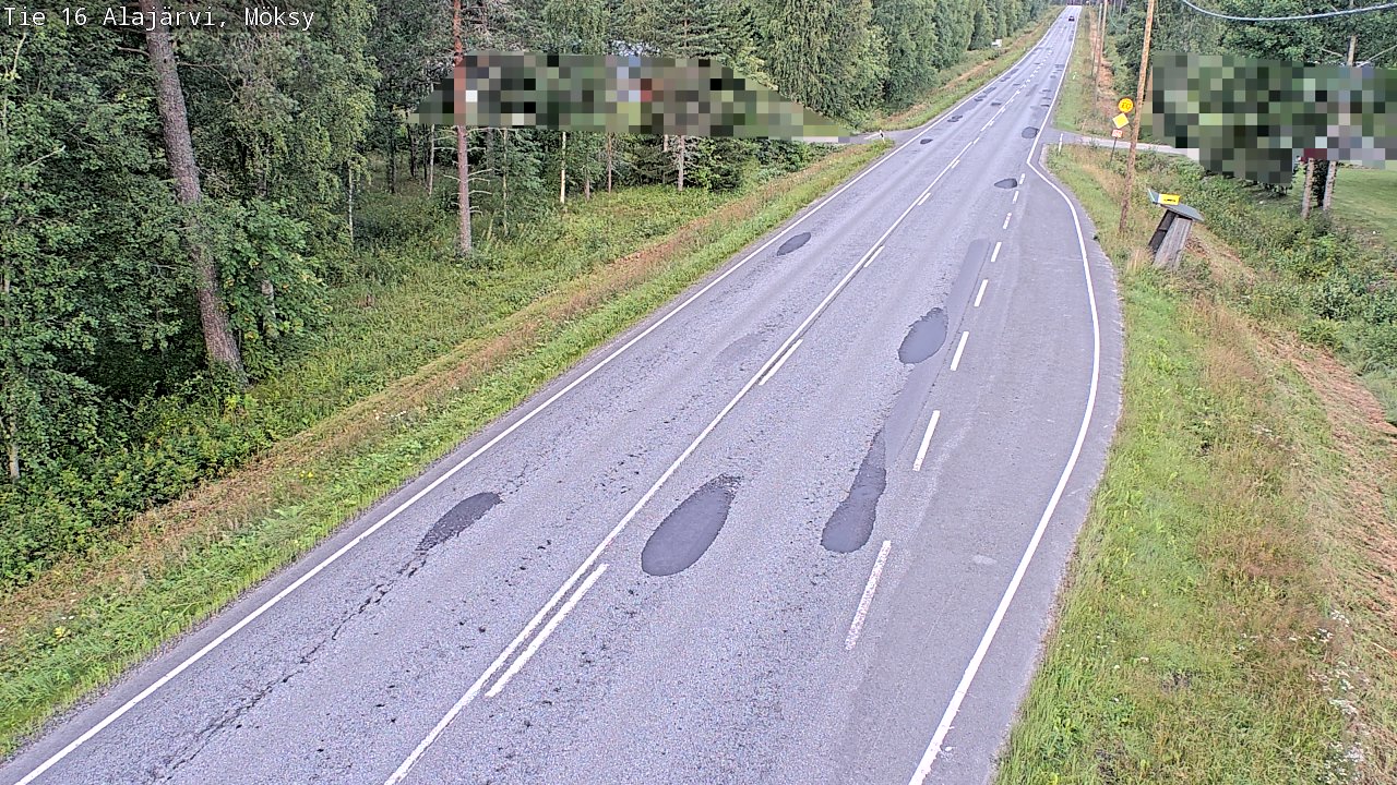 Weather Camera Image Road 16 Alajärvi, Möksy, Alajärvi, Etelä-Pohjanmaa