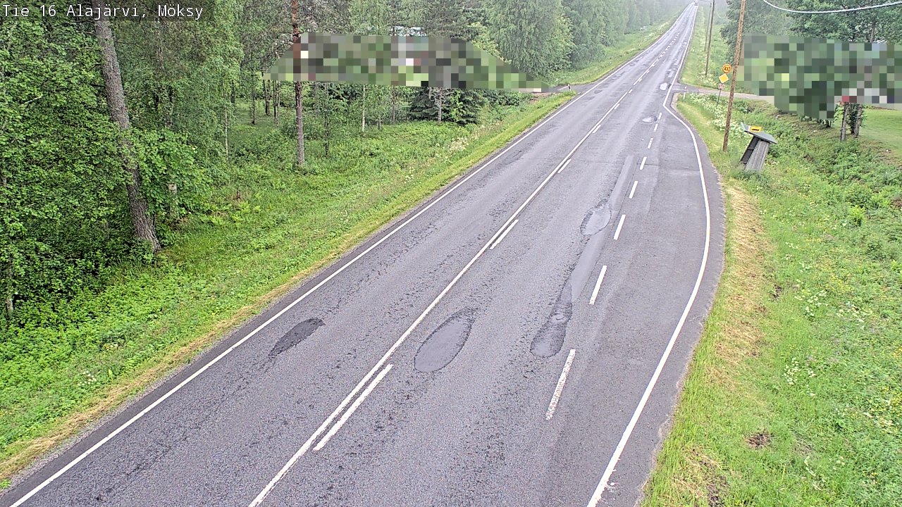 Weather Camera Image Road 16 Alajärvi, Möksy, Alajärvi, Etelä-Pohjanmaa