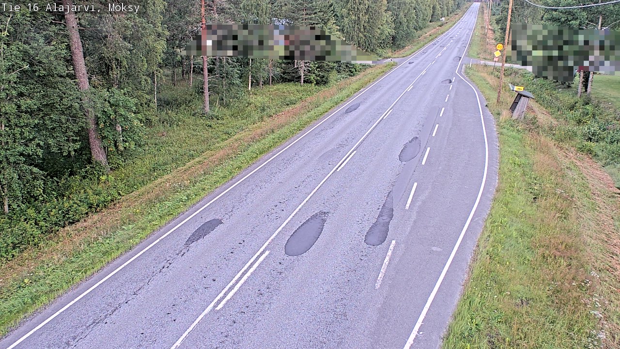 Weather Camera Image Road 16 Alajärvi, Möksy, Alajärvi, Etelä-Pohjanmaa
