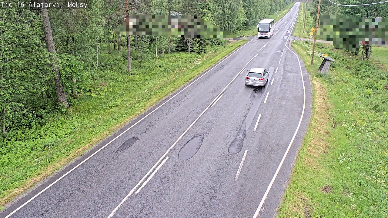 Weather Camera Image Road 16 Alajärvi, Möksy, Alajärvi, Etelä-Pohjanmaa