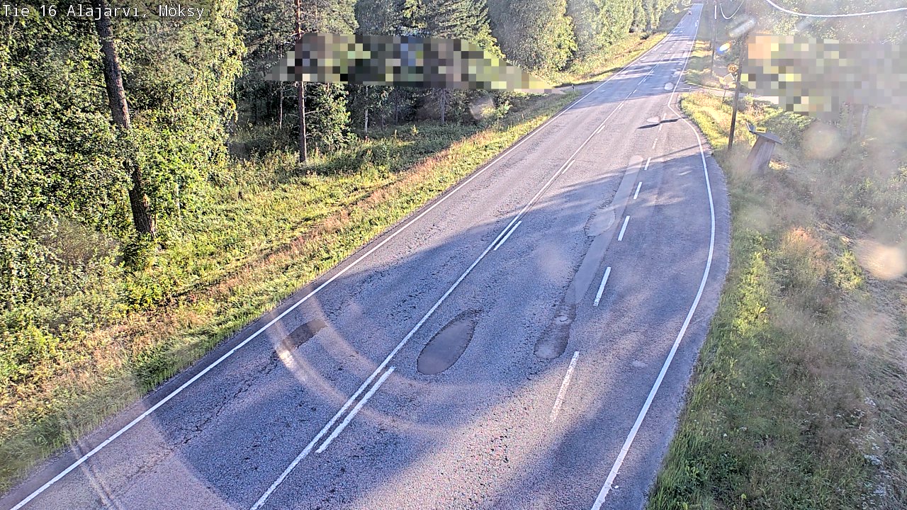Weather Camera Image Road 16 Alajärvi, Möksy, Alajärvi, Etelä-Pohjanmaa