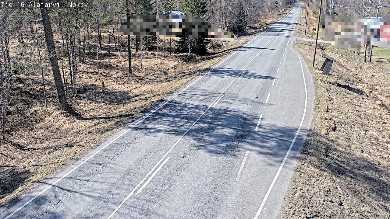 Weather Camera Image Väg 16 Alajärvi, Möksy, Alajärvi, Etelä-Pohjanmaa