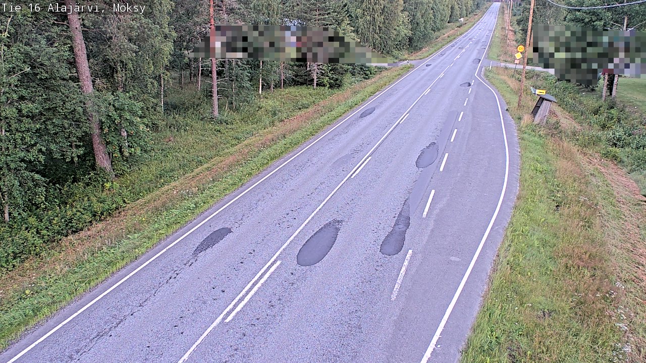 Weather Camera Image Road 16 Alajärvi, Möksy, Alajärvi, Etelä-Pohjanmaa