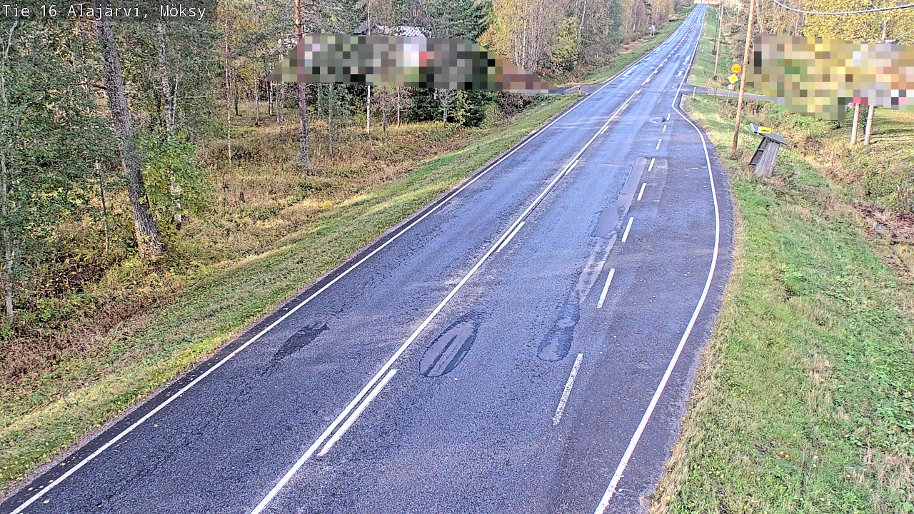 Weather Camera Image Road 16 Alajärvi, Möksy, Alajärvi, Etelä-Pohjanmaa