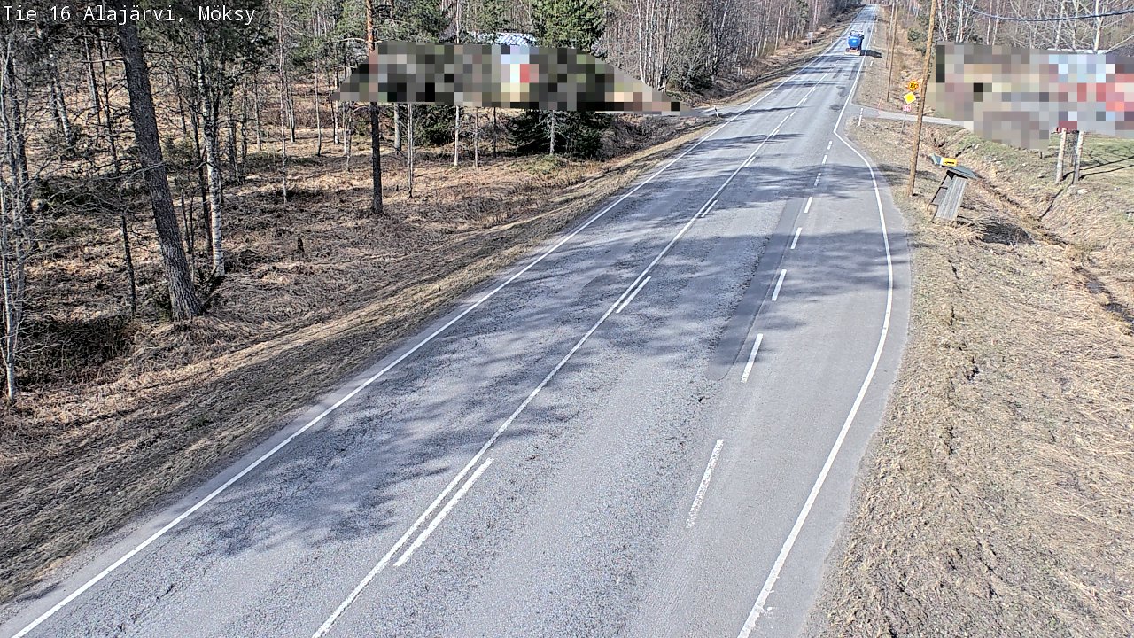 Weather Camera Image Väg 16 Alajärvi, Möksy, Alajärvi, Etelä-Pohjanmaa