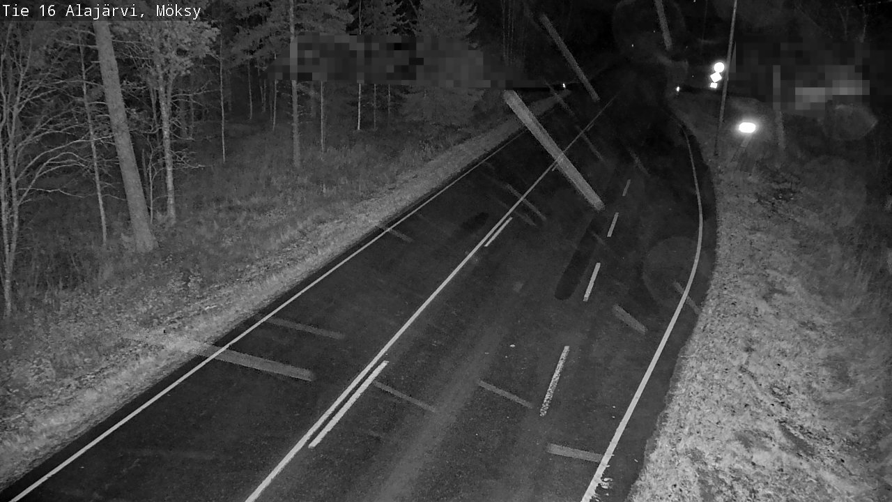 Weather Camera Image Väg 16 Alajärvi, Möksy, Alajärvi, Etelä-Pohjanmaa