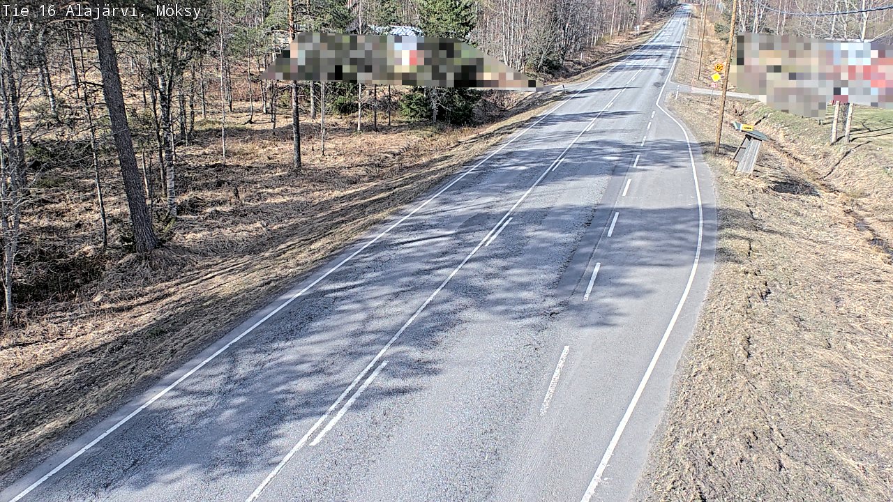 Weather Camera Image Väg 16 Alajärvi, Möksy, Alajärvi, Etelä-Pohjanmaa