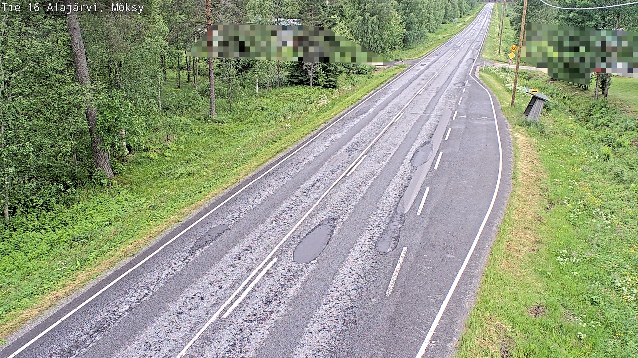 Weather Camera Image Väg 16 Alajärvi, Möksy, Alajärvi, Etelä-Pohjanmaa