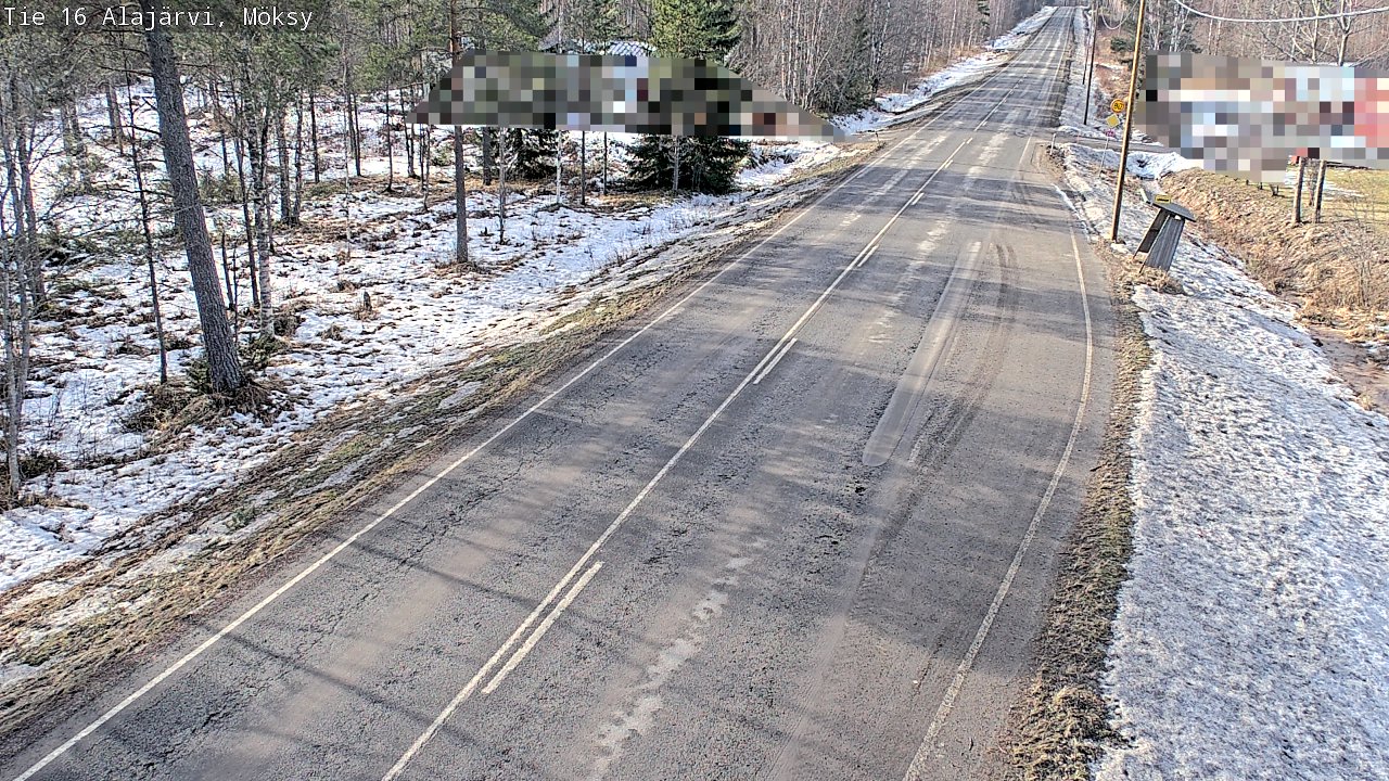 Weather Camera Image Väg 16 Alajärvi, Möksy, Alajärvi, Etelä-Pohjanmaa