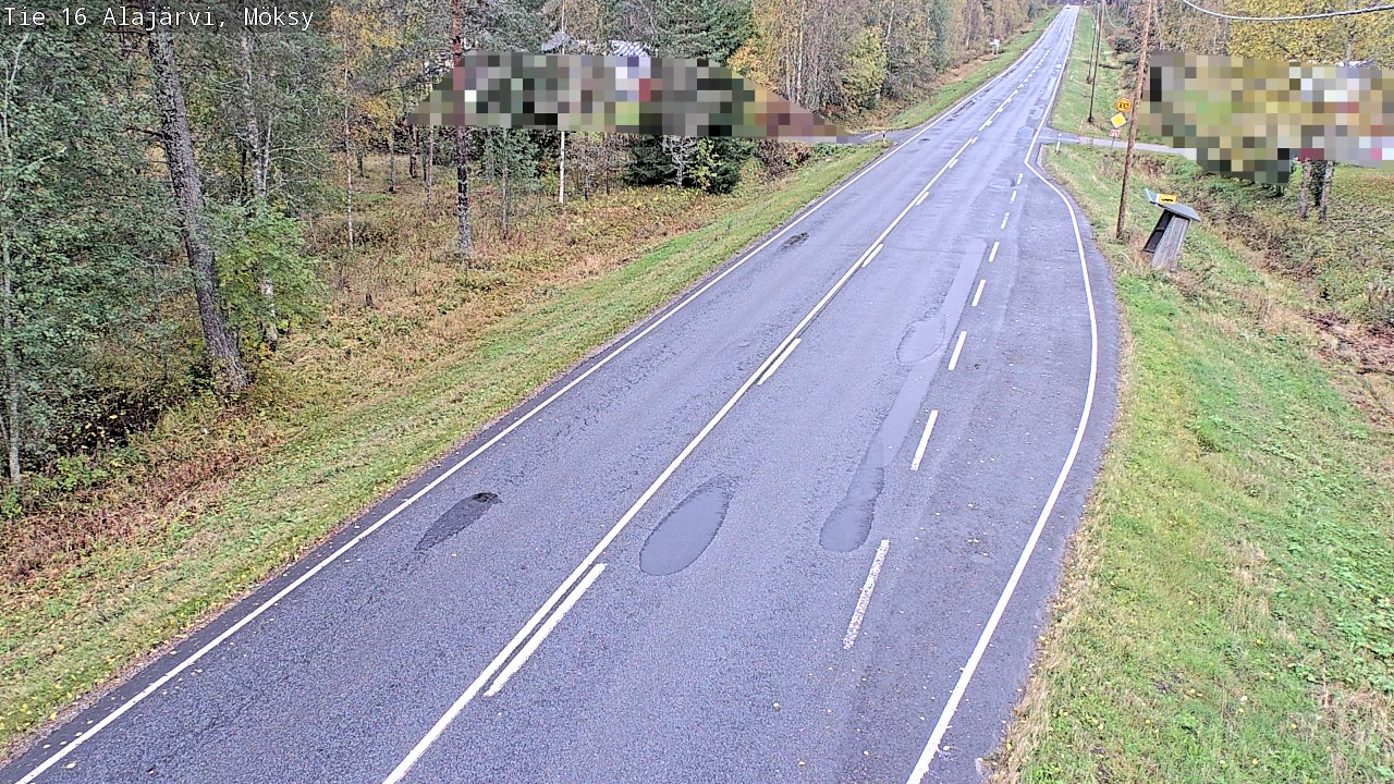 Weather Camera Image Road 16 Alajärvi, Möksy, Alajärvi, Etelä-Pohjanmaa