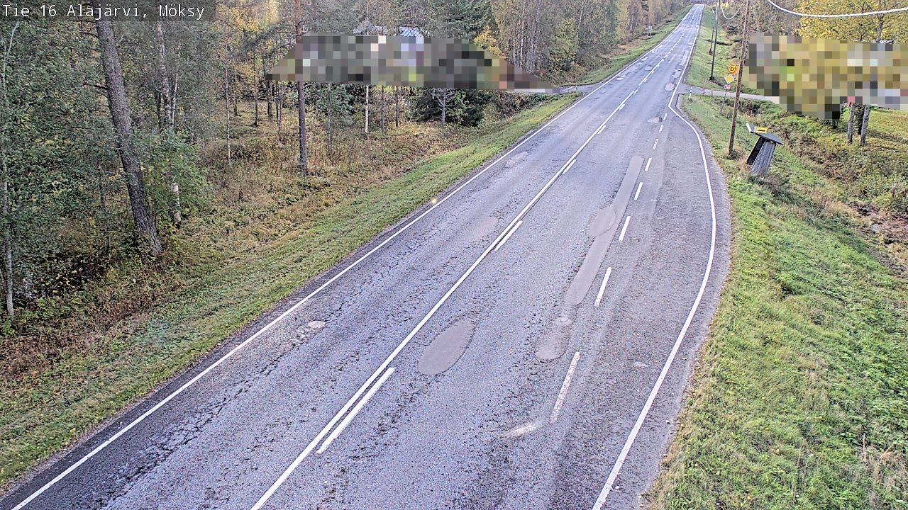 Weather Camera Image Road 16 Alajärvi, Möksy, Alajärvi, Etelä-Pohjanmaa