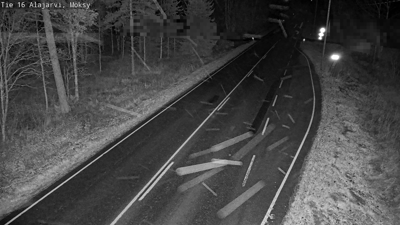 Weather Camera Image Väg 16 Alajärvi, Möksy, Alajärvi, Etelä-Pohjanmaa