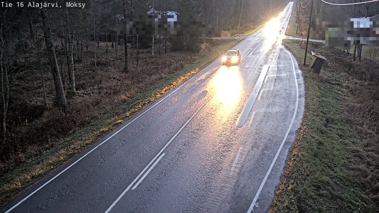 Weather Camera Image Road 16 Alajärvi, Möksy, Alajärvi, Etelä-Pohjanmaa