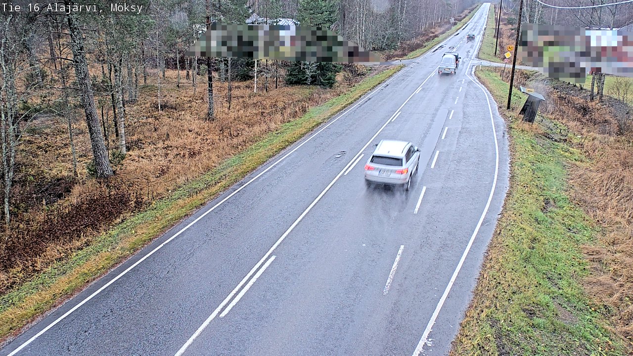 Weather Camera Image Väg 16 Alajärvi, Möksy, Alajärvi, Etelä-Pohjanmaa