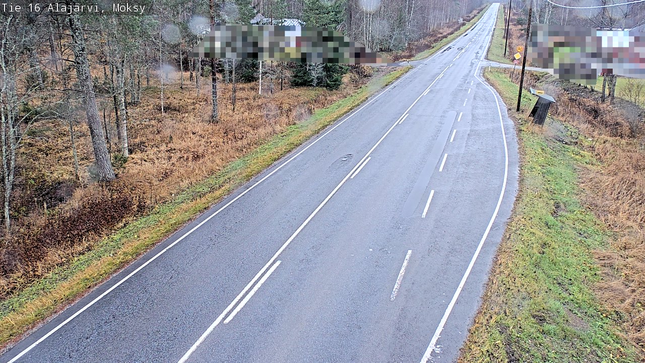 Weather Camera Image Väg 16 Alajärvi, Möksy, Alajärvi, Etelä-Pohjanmaa