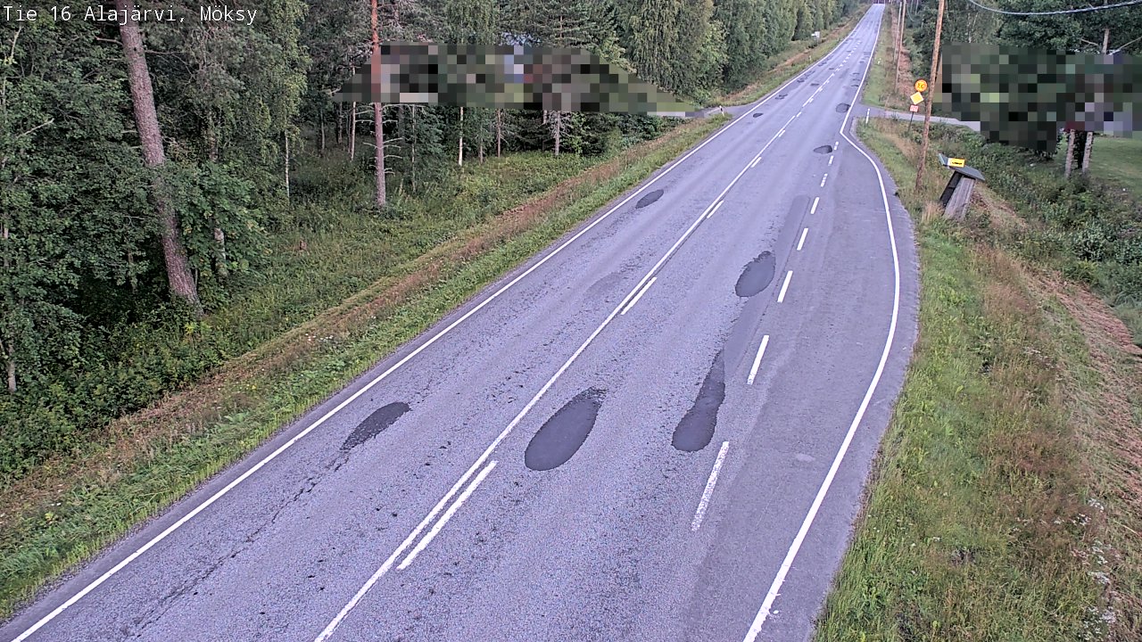 Weather Camera Image Road 16 Alajärvi, Möksy, Alajärvi, Etelä-Pohjanmaa