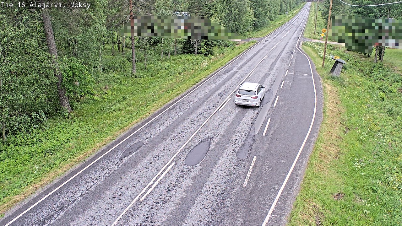 Weather Camera Image Väg 16 Alajärvi, Möksy, Alajärvi, Etelä-Pohjanmaa