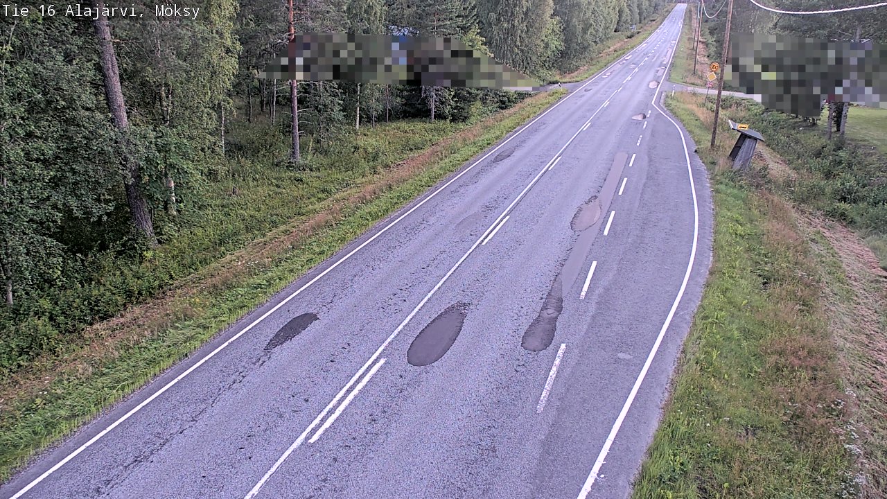 Weather Camera Image Road 16 Alajärvi, Möksy, Alajärvi, Etelä-Pohjanmaa