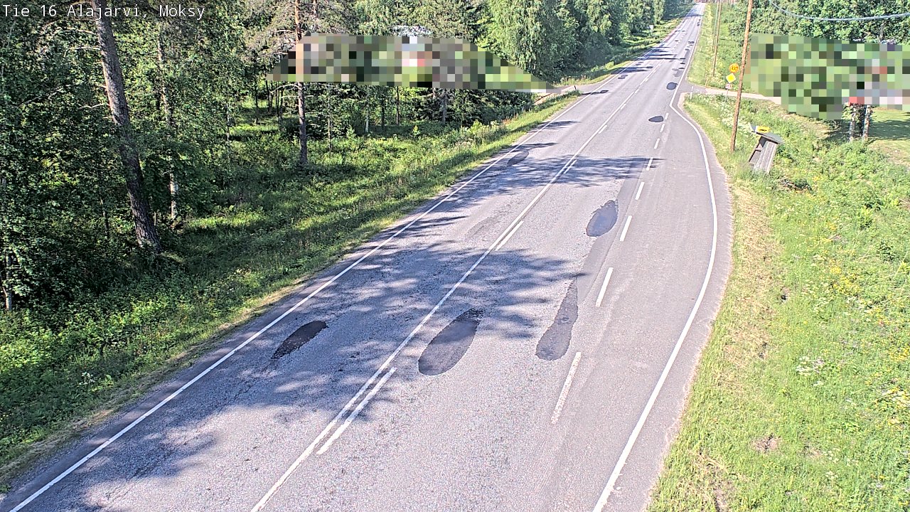 Weather Camera Image Road 16 Alajärvi, Möksy, Alajärvi, Etelä-Pohjanmaa