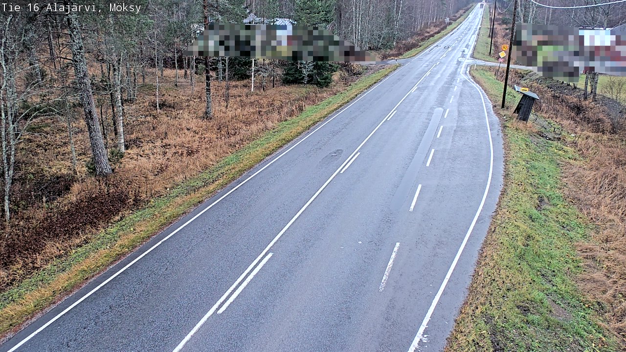 Weather Camera Image Väg 16 Alajärvi, Möksy, Alajärvi, Etelä-Pohjanmaa