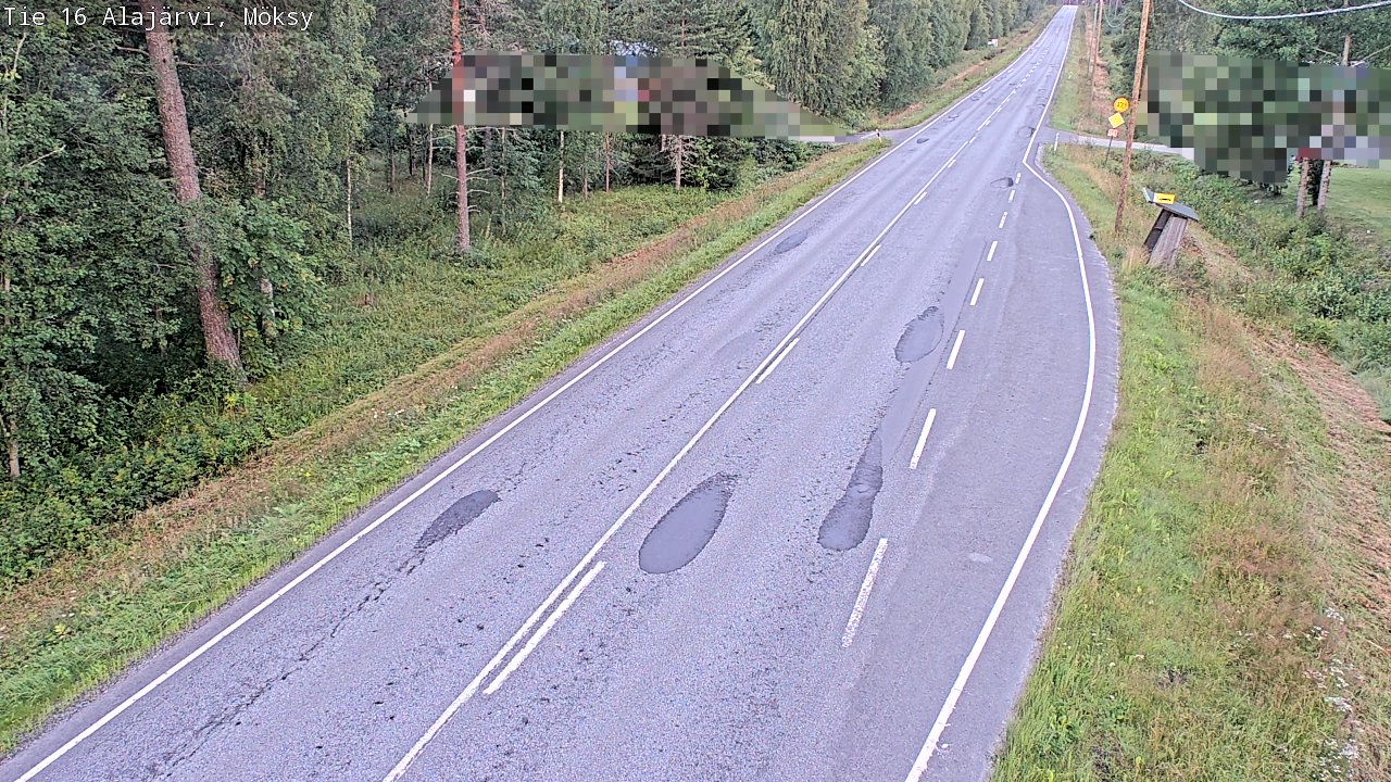 Weather Camera Image Road 16 Alajärvi, Möksy, Alajärvi, Etelä-Pohjanmaa