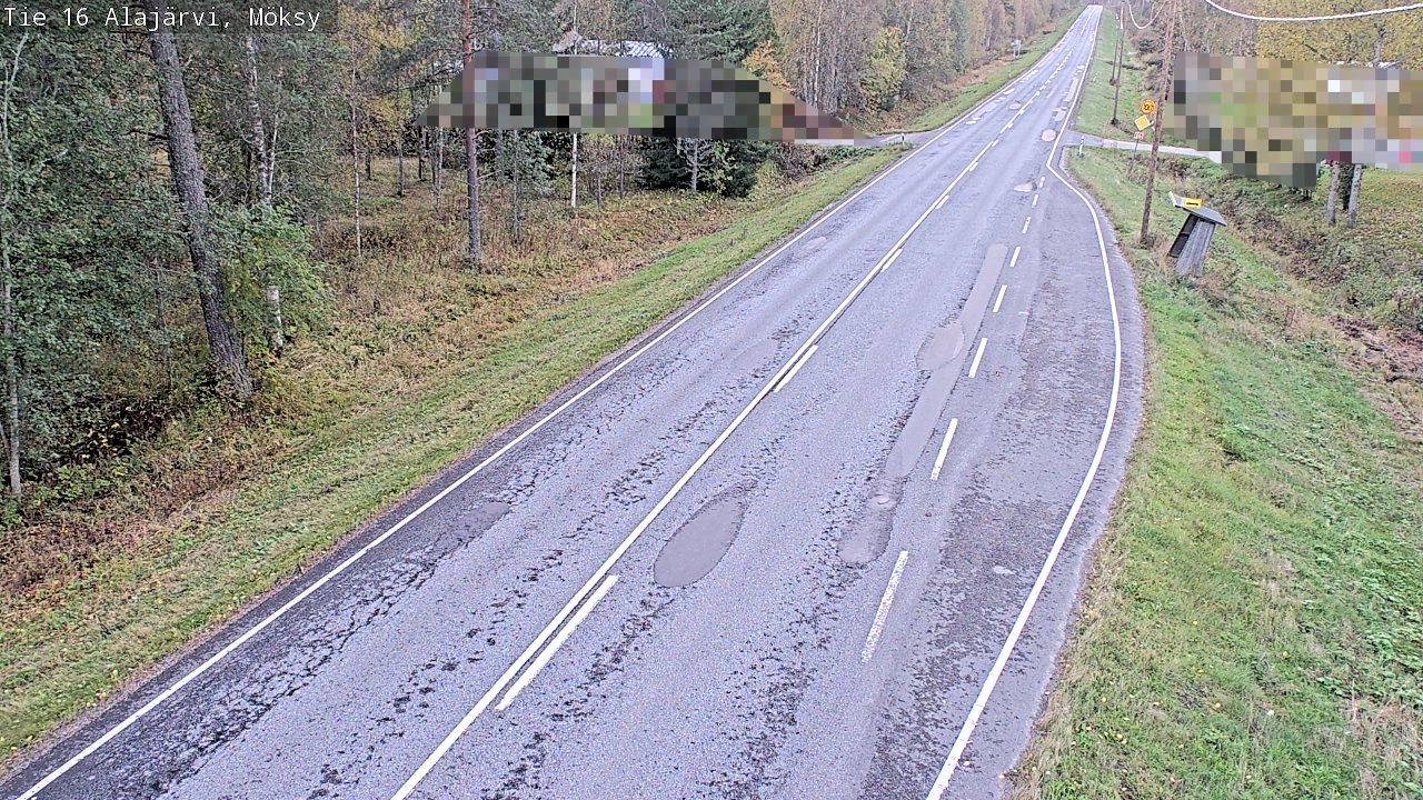 Weather Camera Image Road 16 Alajärvi, Möksy, Alajärvi, Etelä-Pohjanmaa