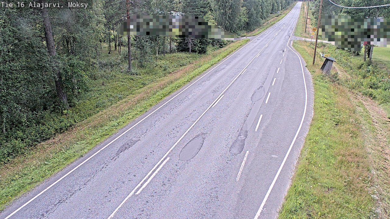 Weather Camera Image Road 16 Alajärvi, Möksy, Alajärvi, Etelä-Pohjanmaa