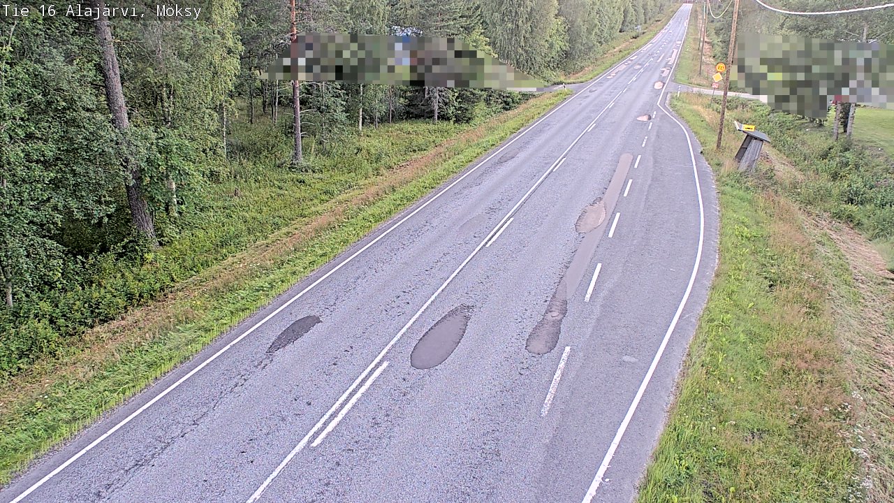 Weather Camera Image Road 16 Alajärvi, Möksy, Alajärvi, Etelä-Pohjanmaa