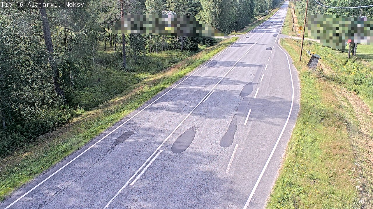 Weather Camera Image Road 16 Alajärvi, Möksy, Alajärvi, Etelä-Pohjanmaa