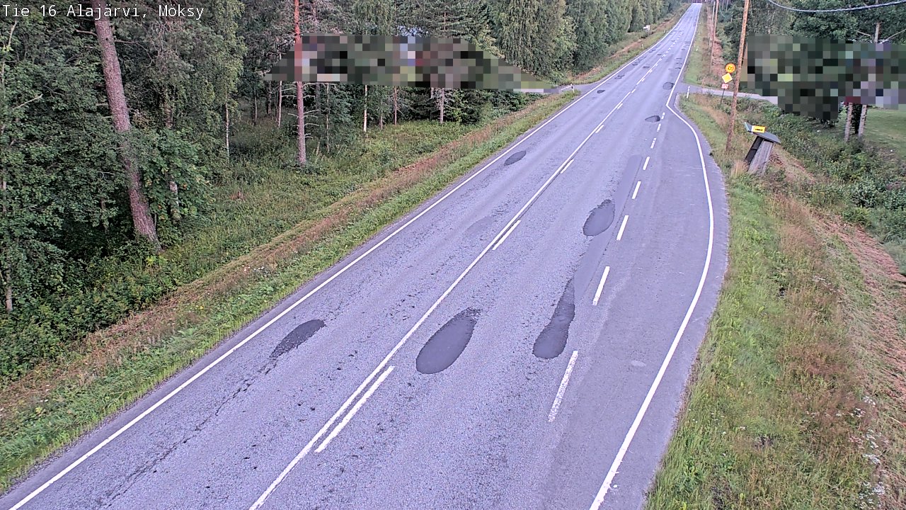 Weather Camera Image Road 16 Alajärvi, Möksy, Alajärvi, Etelä-Pohjanmaa