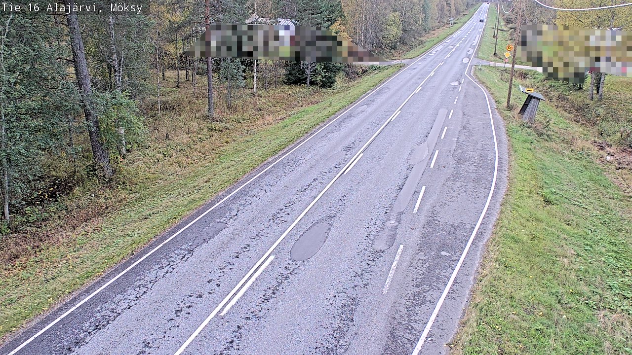 Weather Camera Image Road 16 Alajärvi, Möksy, Alajärvi, Etelä-Pohjanmaa