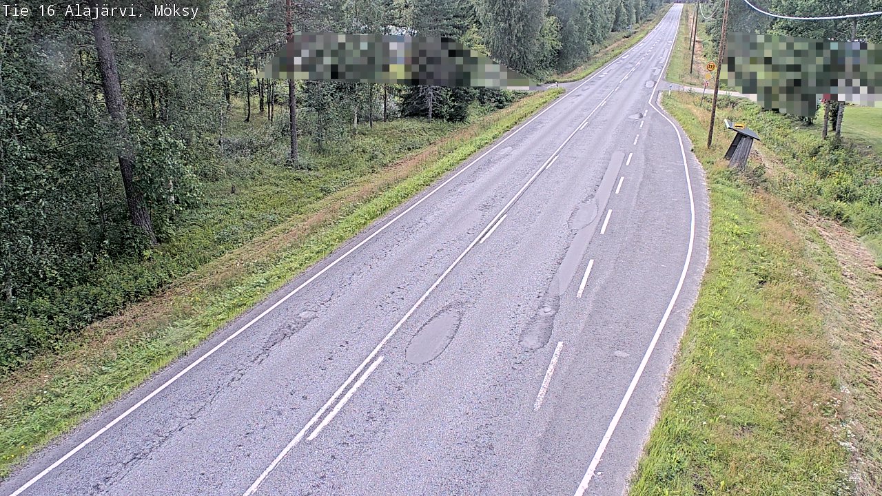 Weather Camera Image Road 16 Alajärvi, Möksy, Alajärvi, Etelä-Pohjanmaa