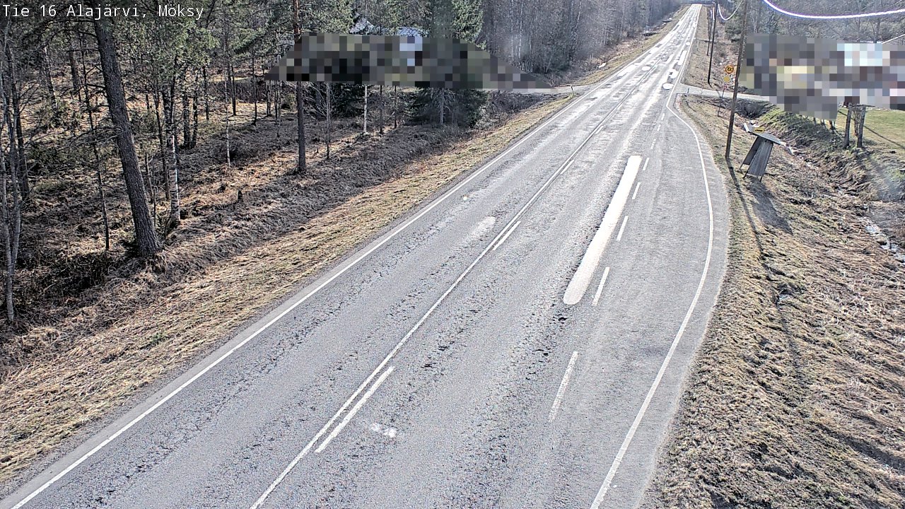 Weather Camera Image Väg 16 Alajärvi, Möksy, Alajärvi, Etelä-Pohjanmaa