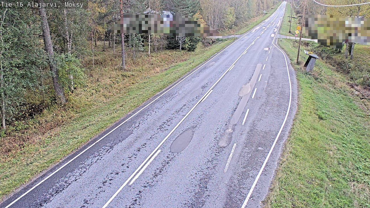 Weather Camera Image Road 16 Alajärvi, Möksy, Alajärvi, Etelä-Pohjanmaa