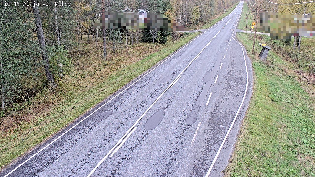 Weather Camera Image Road 16 Alajärvi, Möksy, Alajärvi, Etelä-Pohjanmaa